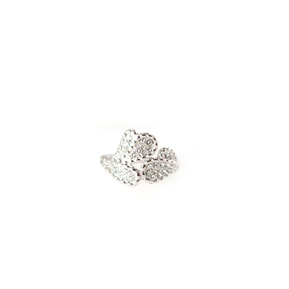 Ferre Milano Ring Silver With Stone Size 6
