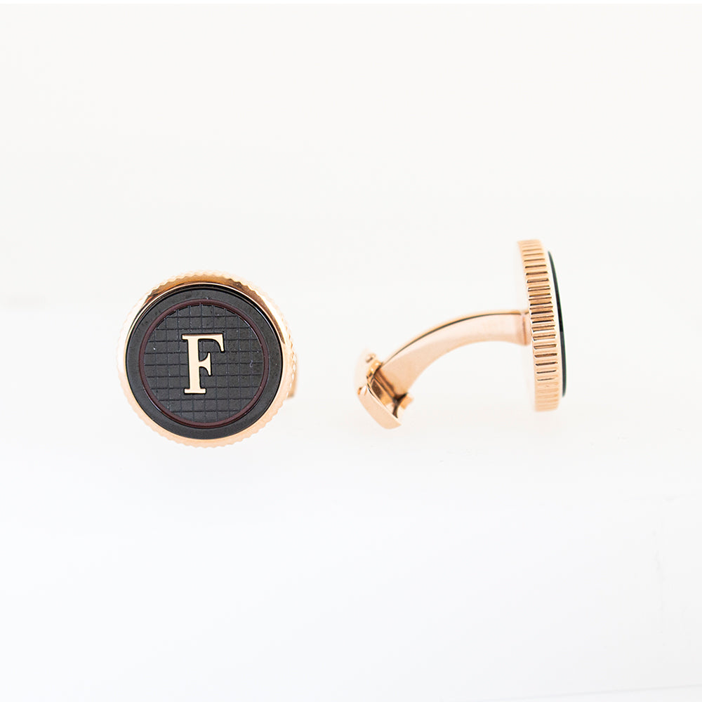 Ferre Milano Cufflinks Ip Rose Gold With Black Face | Accessories | Cufflink | Cufflinks | Eid Gifts | EID2021 | EID2023 | GCC | Mens | SP Ferre Milano Cufflinks Ip Rose Gold With Black Face | Accessories | Cufflink | Cufflinks | Eid Gifts | EID2021 | EID2023 | GCC | Mens | SP