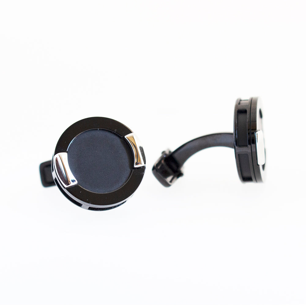 Ferre Milano Cufflinks Ip Gold With Black Face | Accessories | Cufflink | Eid Gifts | EID2021 | GCC | Mens | SP Ferre Milano Cufflinks Ip Gold With Black Face | Accessories | Cufflink | Eid Gifts | EID2021 | GCC | Mens | SP