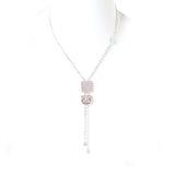 عقد فري ميلانو فضي مع حجر