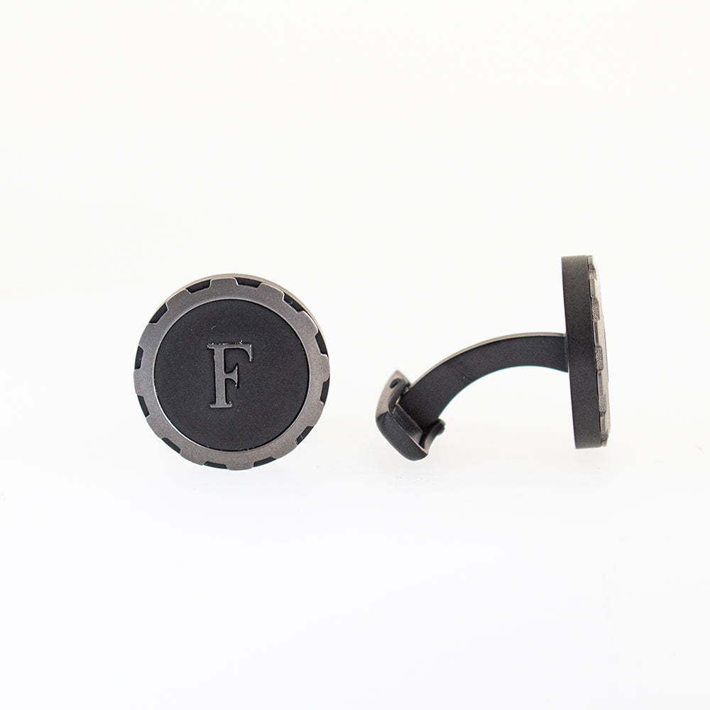 Ferre Milano Cufflinks Black Matt Finish With Gray Lining On The Face | Accessories | Cufflink | Cufflinks | Eid Gifts | EID2021 | EID2023 | GCC | Mens | SP Ferre Milano Cufflinks Black Matt Finish With Gray Lining On The Face | Accessories | Cufflink | Cufflinks | Eid Gifts | EID2021 | EID2023 | GCC | Mens | SP