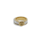 Ferre Milano Ring Ip Gold With Stone Size 7