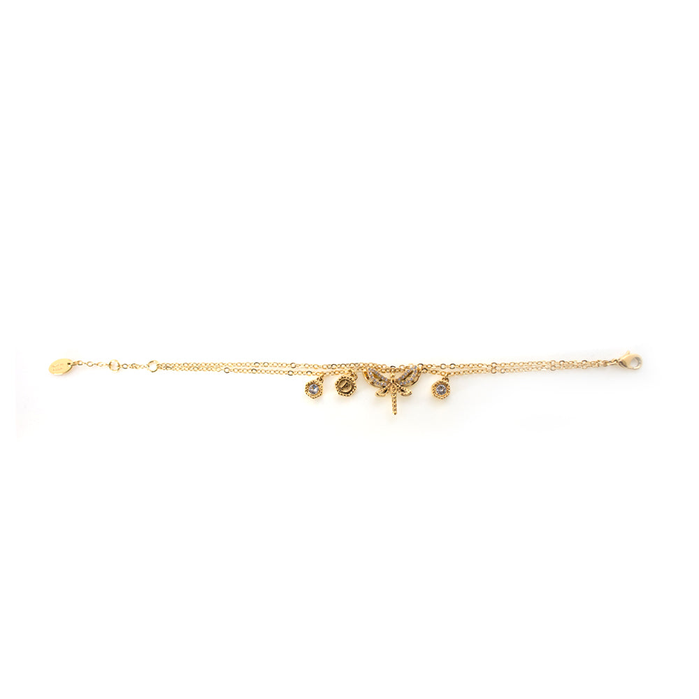 Ferre Milano Earrings Ip Gold With Stone Butterfly Design | Earring | Fashion Jewellery | GCC | Jewellery | SP | Women Earrings | Womens Ferre Milano Earrings Ip Gold With Stone Butterfly Design | Earring | Fashion Jewellery | GCC | Jewellery | SP | Women Earrings | Womens