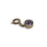 Ferre Milano Pendant Ip Gold With Light Purple Stone