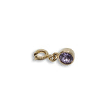 Ferre Milano Pendant Ip Gold With Light Purple Stone