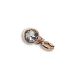 Ferre Milano Pendant Ip Rosegold With Purple Stone