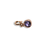 Ferre Milano Pendant Ip Rosegold With Purple Stone