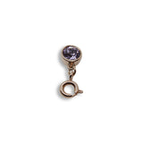Ferre Milano Pendant Ip Rosegold With Purple Stone