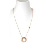 Ferre Milano Necklace Ip Gold With Mother Of Pearl Pendant