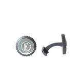 ازرار فري ميلانو اسود غير لامع مع واجهة فضية