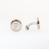 Ferre Milano Cufflinks Silver Color With Rosegold