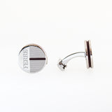 Ferre Milano Cufflinks Stainless Steel With Black Lining