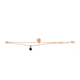 Ferre Milano Bracelet Ip Rosegold With Purple Stone