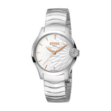 Ferre Milano Ladies Watch Stainless Steel Case & Bracelet With White Dial