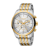 Ferre Milano Men's Two Tone Chronograph Watch With White Dial - Blue Salon