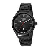 Ferre Milano Men's Stainless Steel Black Pvd Coated Watch