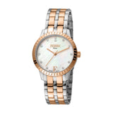 Ferre Milano Two Tone Ladies Watch With Mother Of Pearl Dial & Bracelet