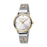 Ferre Milano Two Tone Ladies Watch Ip Gold Case & Bracelet