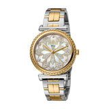 Ferre Milano Ladies Two Tone Ip Gold & Ss Watch - Blue Salon