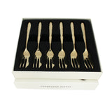 Arthur Price Monsoon MirageÂ Champagne Box Set 6 Pastry Forks