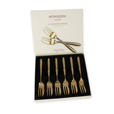 Arthur Price Monsoon MirageÂ Champagne Box Set 6 Pastry Forks