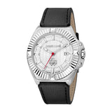 Roberto Cavalli by Franck Muller Men's Watch, Silver Color Case and Silver Dial
