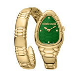 Roberto Cavalli by Franck Muller Women's Watch, Gold Tone with Dark Green Dial