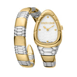 Roberto Cavalli by Franck Muller Women's Watch, Two-Tone Silver and Gold Tone with Silver Dial