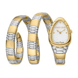 Roberto Cavalli by Franck Muller Women's Watch, Two Tone Silver & Gold with Silver Dial