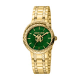 Roberto Cavalli by Franck Muller Women's Watch, Gold Case and Dark Green Dial