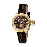 Roberto Cavalli by Franck Muller Women's Watch, Gold Case and Brown Dial