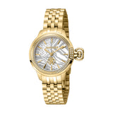 Roberto Cavalli by Franck Muller Women's Watch, Gold Case and Silver Dial