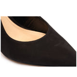 Schutz Scarpin Slingback Heels With Black Suede Details