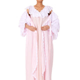 سالي بوبي ثوب نوم قطن لون  وردي مقاس XL