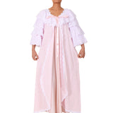 سالي بوبي ثوب نوم قطن لون  وردي مقاس XL