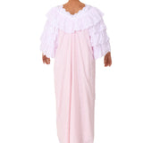 سالي بوبي ثوب نوم قطن لون  وردي مقاس XL