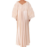 سالي بوبي ثوب نوم ساتان لون  عاجي\بيج مقاس XL