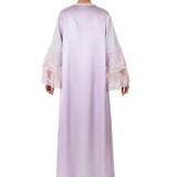 سالي بوبي ثوب نوم ساتان لون ليلكي مقاس S