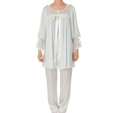 سالي بوبي بجاما ساتان لون لخضر نعنع مقاس S