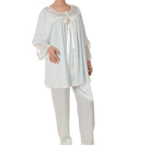 سالي بوبي بجاما ساتان لون لخضر نعنع مقاس S