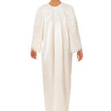 سالي بوبي ثوب نوم ساتان لون كريمي مقاس L