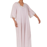 سالي بوبي طقم ثوب نوم قطن لون عاجي مقاس S