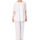 سالي بوبي بجاما لون اخضر نعنع مقاس L