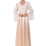  سالي بوبي ثوب نوم ساتان لون بيج مقاس S