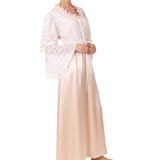  سالي بوبي ثوب نوم ساتان لون بيج مقاس S