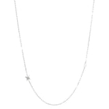 Rebecca Butterfly 925 Silver Necklace With Pearl