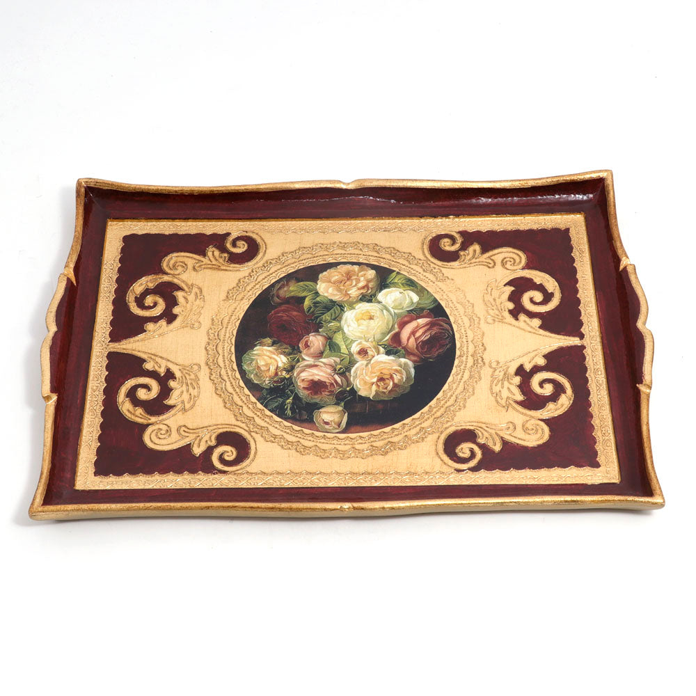 Sezzatini Rectangular Tray Fragranza Oro/Rosso | Tray Sezzatini Rectangular Tray Fragranza Oro/Rosso | Tray