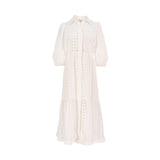 Sfizio Women's White Dreamer Long Dress