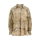Sfizio Women's Leopard Shirt with Chest Pocket