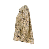 Sfizio Women's Leopard Shirt with Chest Pocket